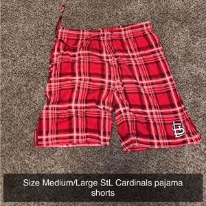St. Louis Cardinals Pajama Shorts Size Medium